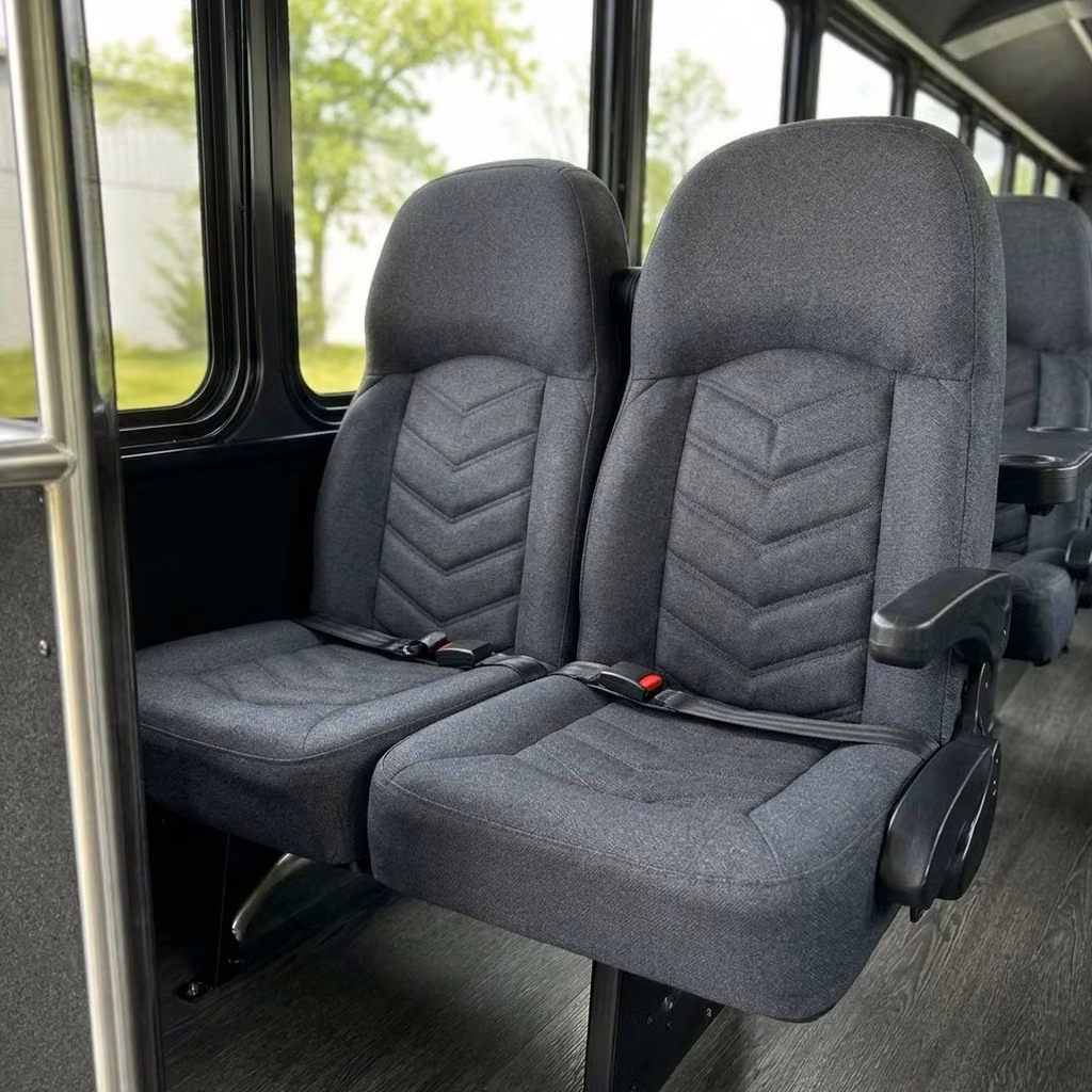 monrovia 25 passenger minibus high back seats