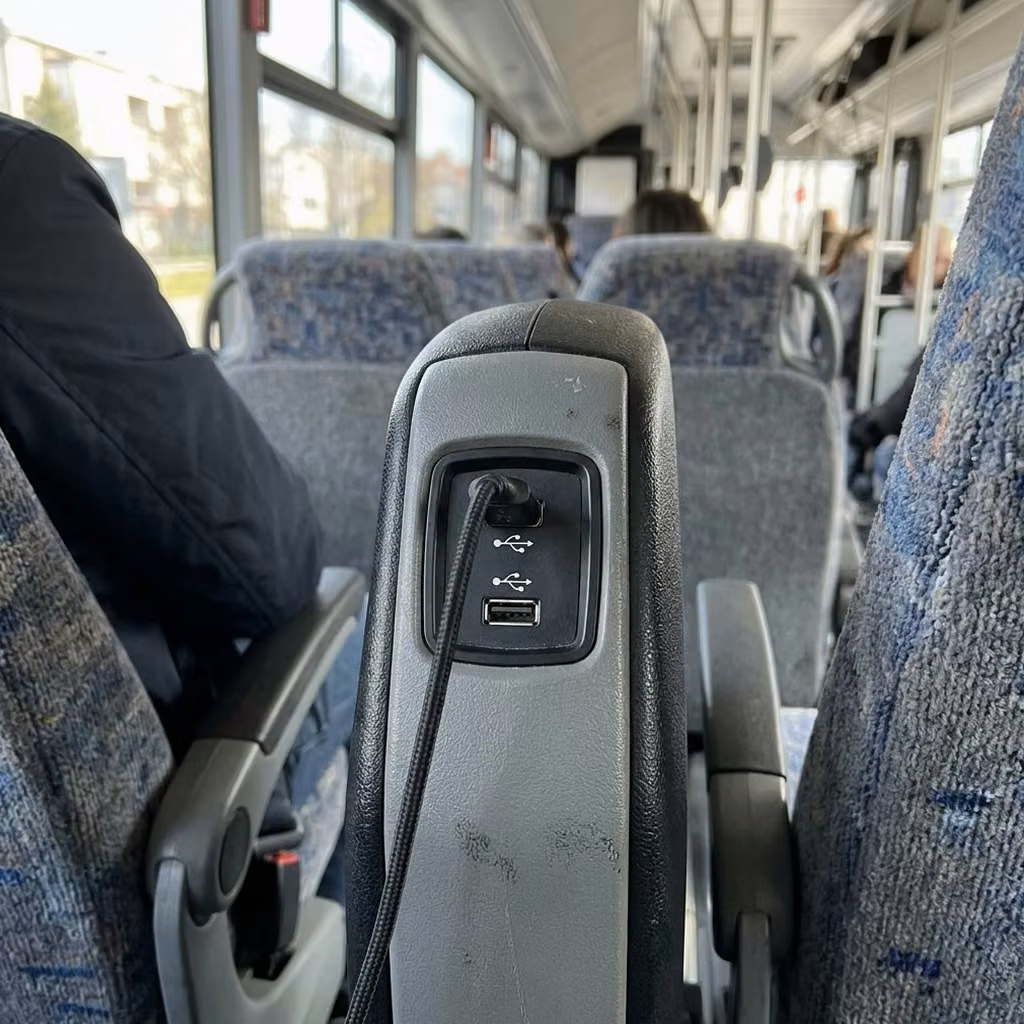 monrovia 28 passenger minibus usb charging