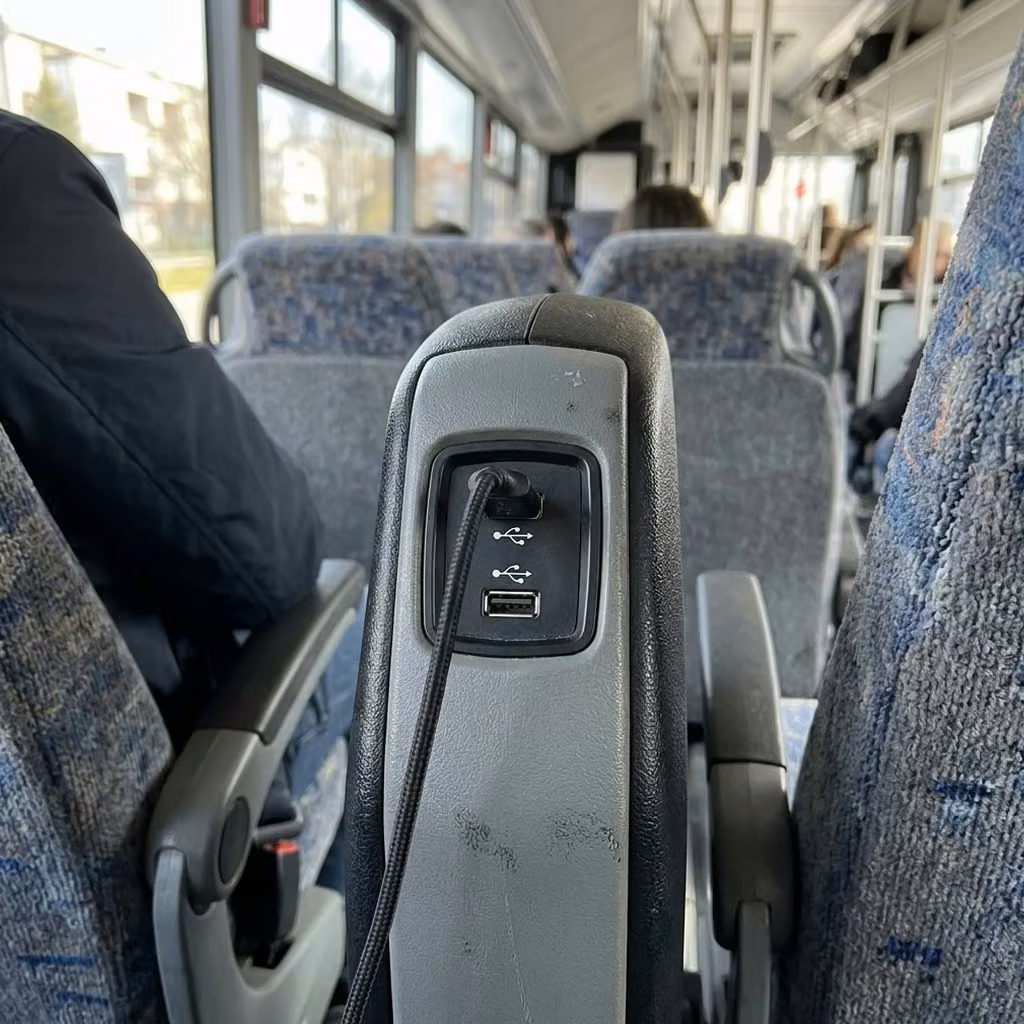 monrovia 30 passenger minibus usb charging