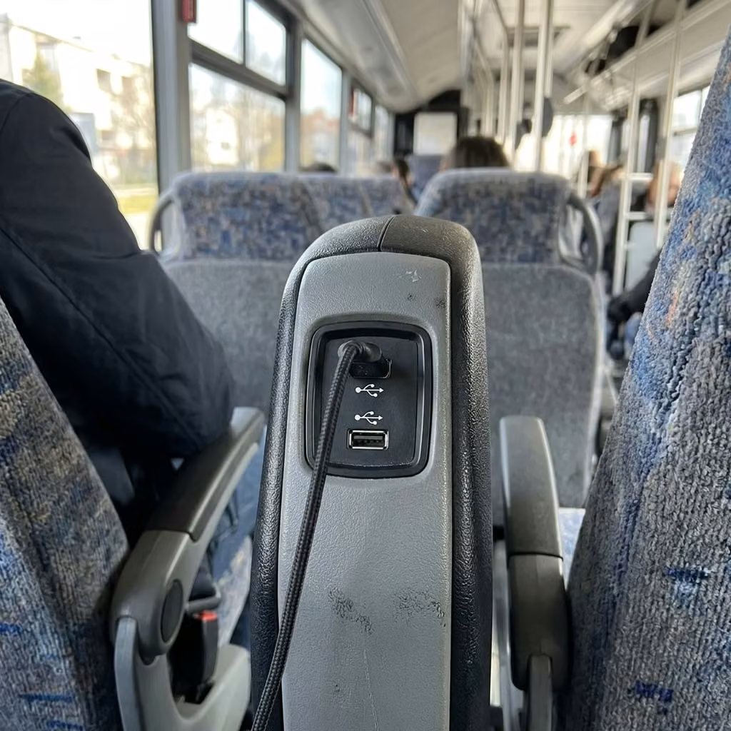 monrovia 35 passenger minibus usb charging