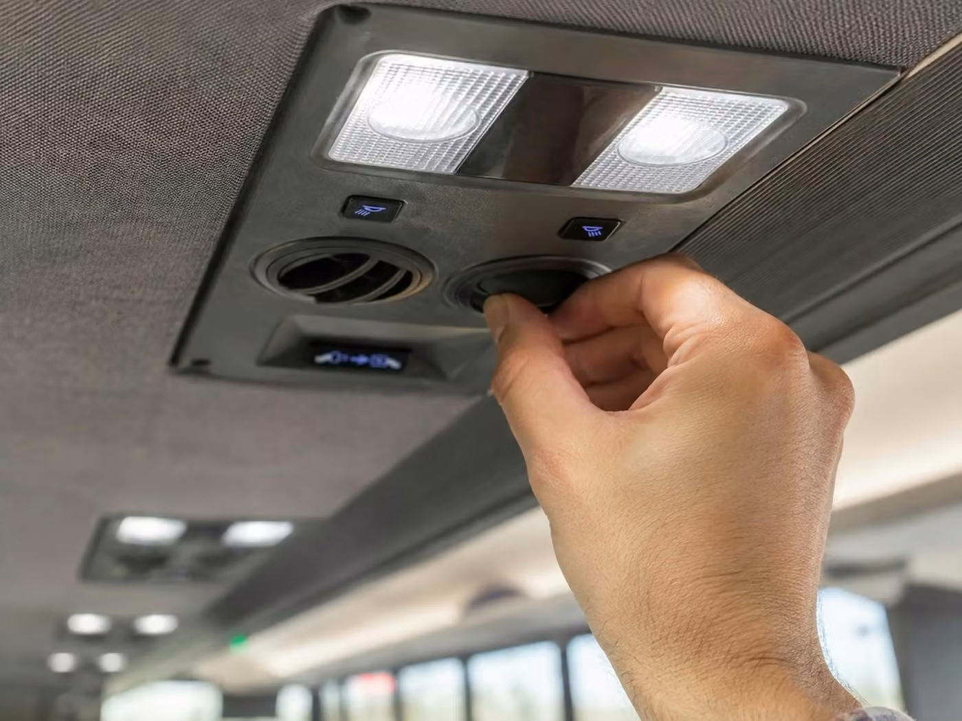 monrovia 56 passenger charter bus air conditioning