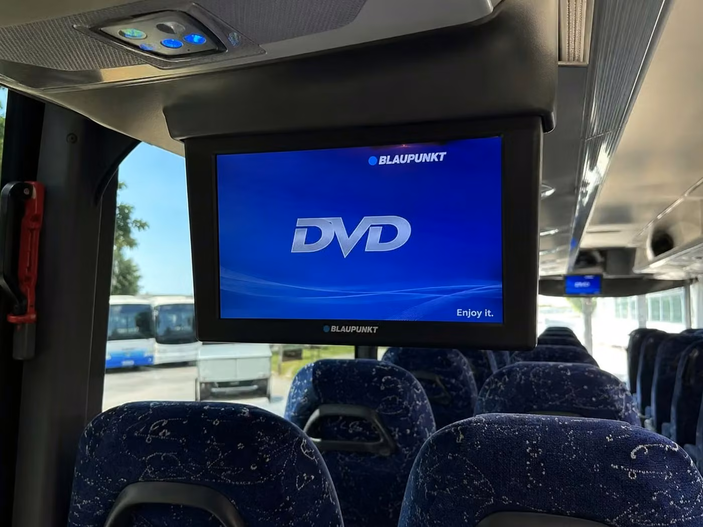 monrovia charter bus tv monitors