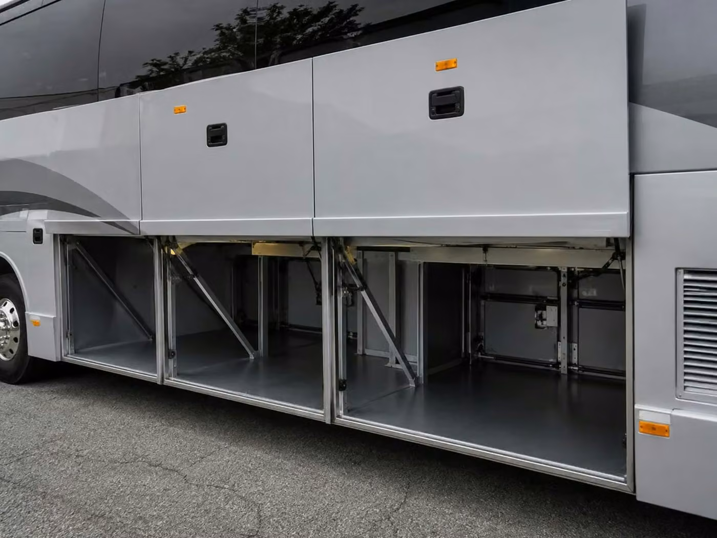 monrovia charter bus under bus storage