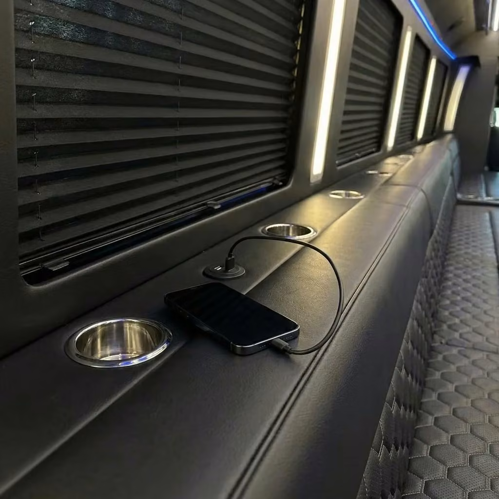 monrovia party bus usb charging