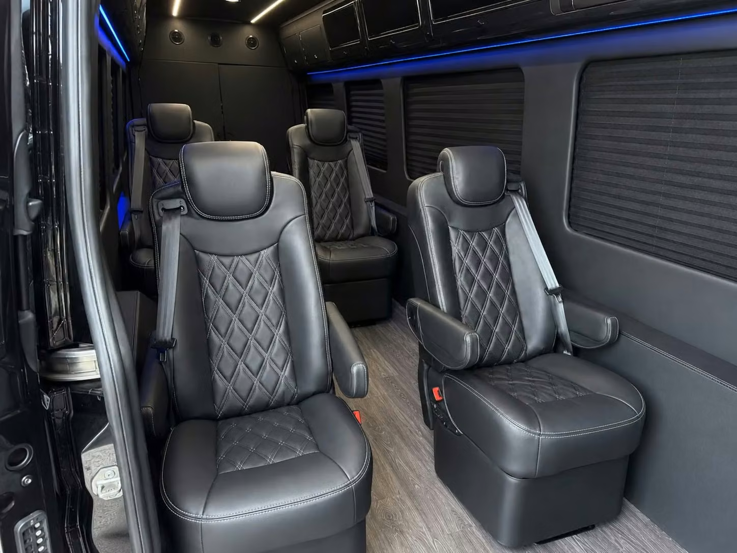 sprinter van with driver inside
